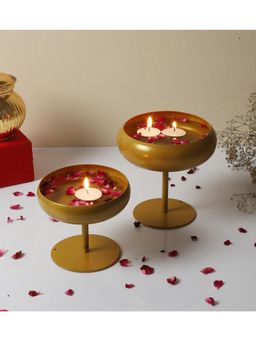Amaya Decors - Gold Table Urlis (Pack of 2)