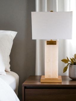 Aarvi Decor - White Onyx Decorative Imperial Table Lamp