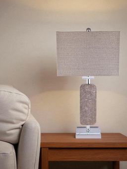 Aarvi Decor - Grey Marble Decorative Table Lamp