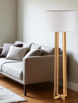 Aarvi Decor - Gold White Metal Decorative Zenith Quad Floor Lamp