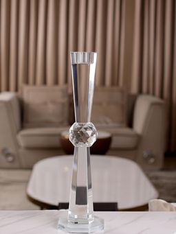 Aarvi Decor - Transparent Central Orb Candle Holder