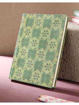 Fabindia - Green Paper Printed Sarkhaab Notebook