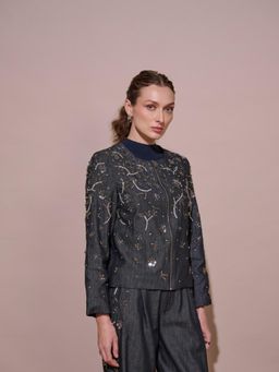 Style Island - Black Rosie Embellished Jacket