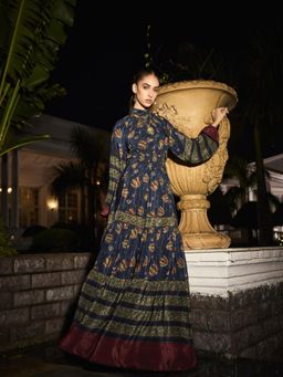 Style Island - Blue Cynthia Mulberry Maxi Dress