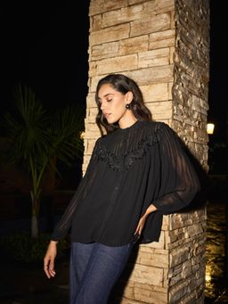 Style Island - Black Alisha Top