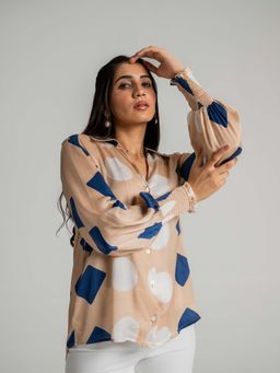 The Rune Studio - Beige Zoya Shirt