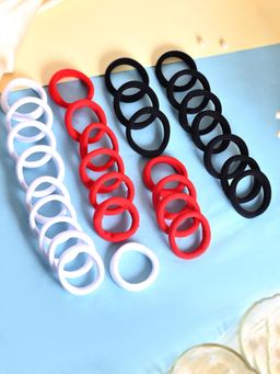 Silvermerc Designs - Soft Grip Ponytail Band Hair For Women (Pack of 30)