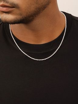 Zavya - The Modern Twist Silver-Plated Sterling Silver Chain