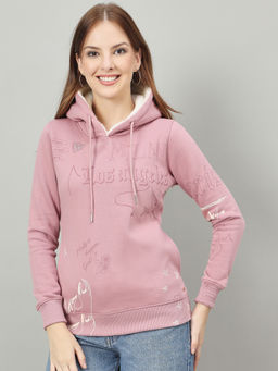 Duke - Women Pink Hooded Regular Sweatshirt