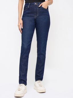 Spykar - Women Blue Solid Super Skinny Fit High Rise Jeans