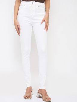 Spykar - Women White Solid Super Skinny Fit High Rise Jeans
