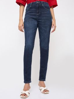 Spykar - Women Blue Solid Super Skinny Fit High Rise Jeans