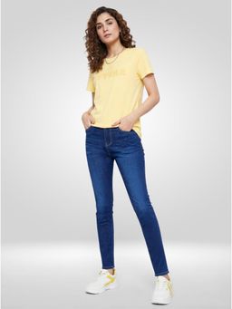 Spykar - Women Blue Solid Super Skinny Fit High Rise Jeans
