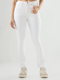 Spykar - Women White Solid Skinny Fit High Rise Jeans
