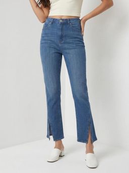 Spykar - Women Blue Solid Boot Cut Fit High Rise Jeans