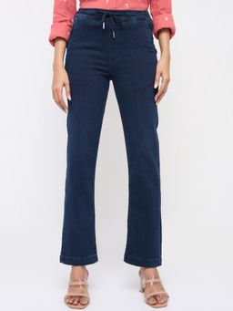 Spykar - Women Black Solid Slim Fit Mid Rise Jeans