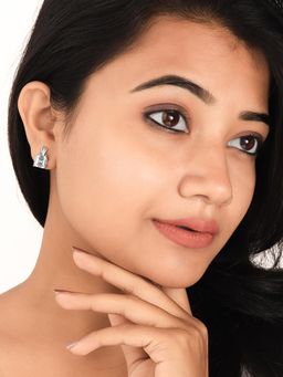 Silberry - 925 Sterling Silver Cube Earrings