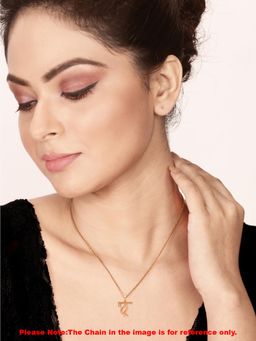Silberry - 925 Sterling Silver Rose Gold Baasuri Pendant