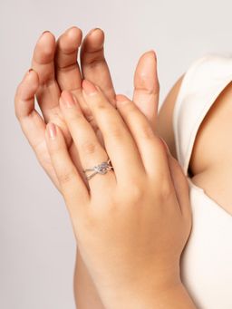 Silberry - 925 Sterling Silver Twisted Knot Ring