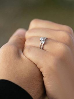 Silberry - 925 Sterling Silver White Duo Shine Ring