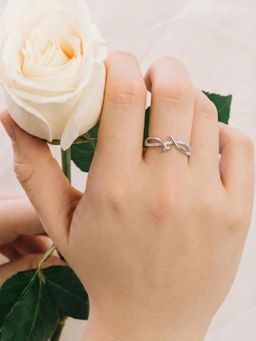 Silberry - 925 Sterling Silver White Elite Nail Ring