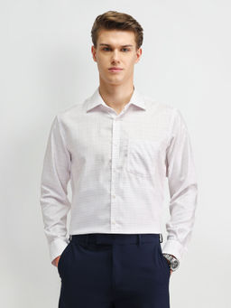 Arrow - Checks Pink Full Sleeves Collar Neck Shirt