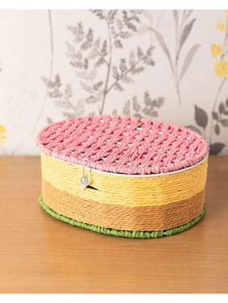 Voncasa - Oval Box in Color - Pink