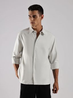 Calvin Klein - Solid Relaxed Fit Cotton Grey Shirt