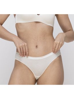 MIEZ - White Casual Low Rise Bikini Panty
