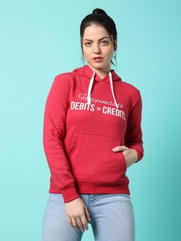 PINACOLADA - Womens Red Printed Sweatshirt