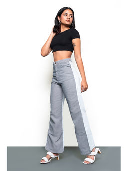 FREAKINS - Black and White Hybrid Pants