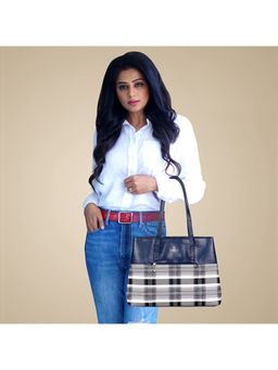 The Clownfish - Gloria Series Handbag For Women - Premium Faux Leather-Navy Blue