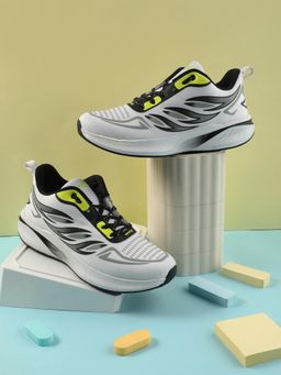 LIBERTY - Mens White Leap7X Casio Sports Lacing Running Shoes