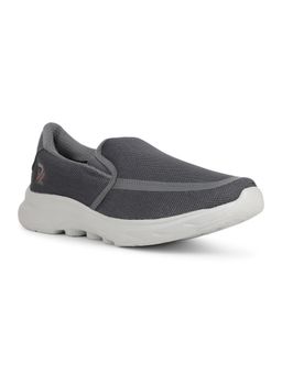 LIBERTY - Mens Dark Grey Leap7X Denis-1 Sports Non Lacing Walking Shoes