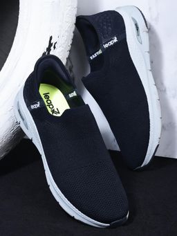 LIBERTY - Mens Navy Blue Leap7X Eazy-M Sports Non Lacing Walking Shoes