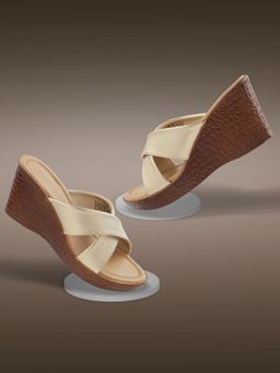 LIBERTY - Womens Beige Senorita Ldf-25 Casual Wedges Heels