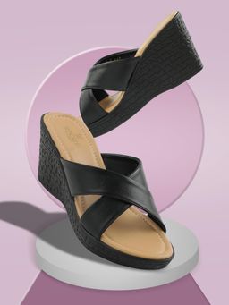 LIBERTY - Womens Black Senorita Ldf-25 Casual Wedges Heels