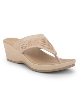 LIBERTY - Womens Beige Healers Mdl-75 Casual Wedges Heels