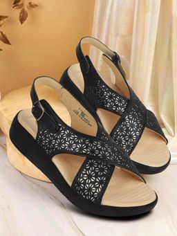 LIBERTY - Womens Black Healers ZUBIE-7E Casual Sandals