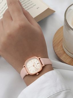 Joker and Witch - Joker & Witch Cinque Rose Gold Pink PU Strap Watch