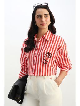 Allen Solly - Women Stripe Long Sleeves Shirt