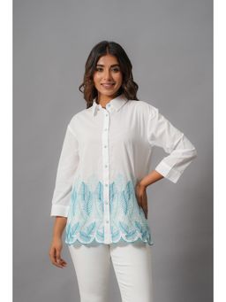 Autumnlane - Ivanka Dove Embroidery Cotton Shirt