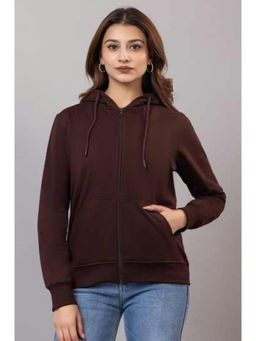 MLADA - Women Brown Solid Cotton Jacket