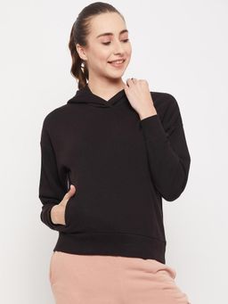 STREET 9 - Women Black Hoodie