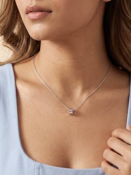 GIVA - Silver Love Halo Pendant