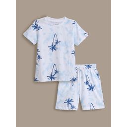 Hopscotch - Chill Island Vibes Cotton T-shirt and Short Blue
