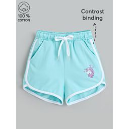 Hopscotch - Magic Pony Terry Unicorn Summer Shorts Aqua