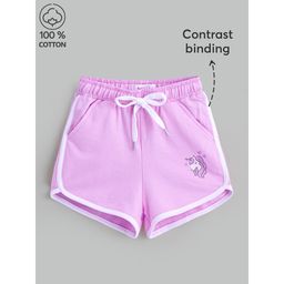 Hopscotch - Sweet Terry Unicorn Shorts Lavender
