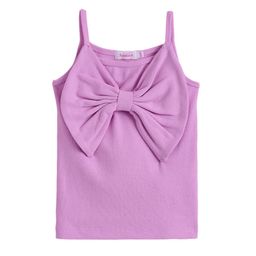 Hopscotch - Bloom Bow Strap Top Purple