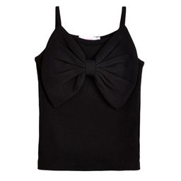 Hopscotch - Bloom Bow Strap Top Black